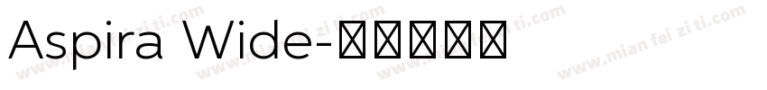 Aspira Wide字体转换